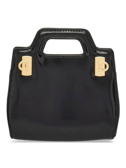 Wanda Micro Cross Bag Black - SALVATORE FERRAGAMO - BALAAN 1