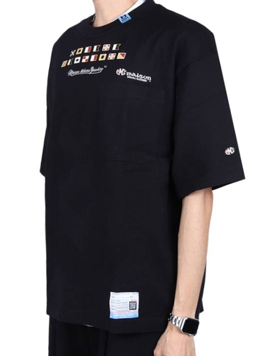 logo embroidery printing t shirt A11TS681 BLACK - MIHARA YASUHIRO - BALAAN 2