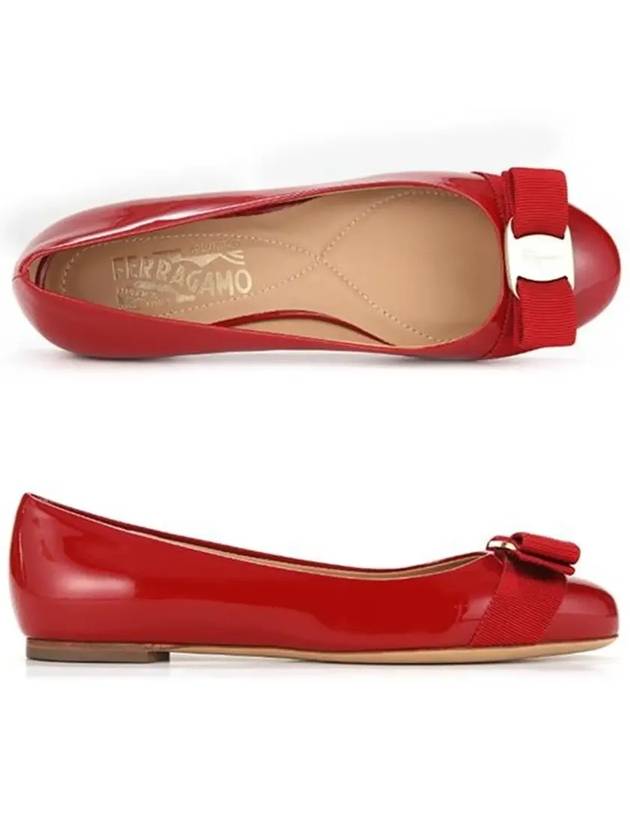 Women’s Varina Bellet Flats Red - SALVATORE FERRAGAMO - BALAAN 6