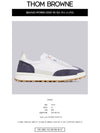 Fine Kid Suede Tech Runner Sneaker Navy - THOM BROWNE - BALAAN 3