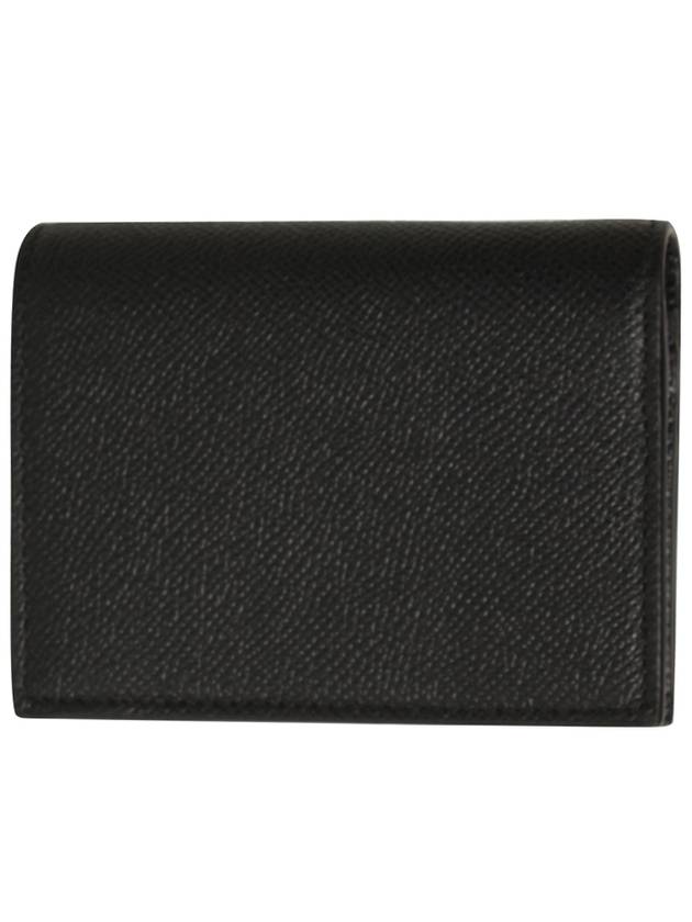 Vara Bow Gloss Flap Half Wallet Black - SALVATORE FERRAGAMO - BALAAN 3