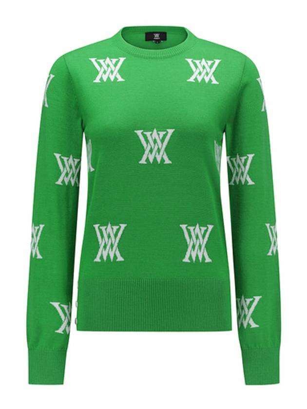 Official W LOGO INTARSIA CASHMERE SW - ANEWGOLF - BALAAN 1