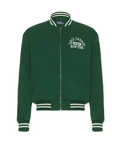 Varsity Bomber Jacket Green - POLO RALPH LAUREN - BALAAN 2