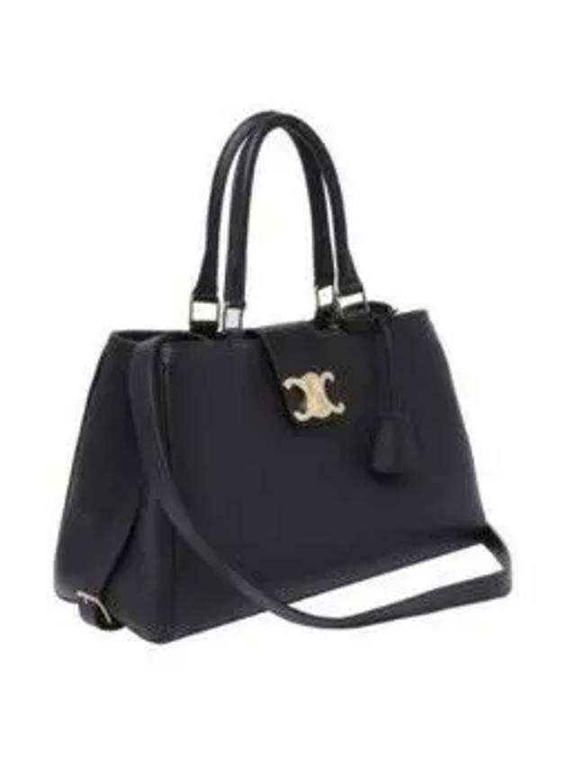 Appoline Medium Supple Calfskin Tote Bag Black - CELINE - BALAAN 3