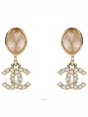 Opal CC drop earrings 73659 - CHANEL - BALAAN 1