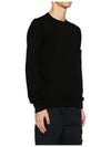 Crewneck Soft Cotton Knit Top Black - STONE ISLAND - BALAAN 3