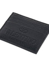 Logo Identity Card Wallet Black - VALENTINO - BALAAN 8