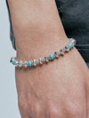 Navajo Turquoise Beads Bracelet Silver - KND - BALAAN 5