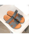 Chypre Calfskin Sandals Black - HERMES - BALAAN 4