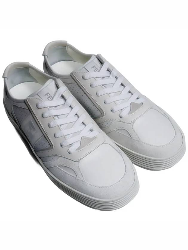 7E1631 A1GV Step FF Sneakers White - FENDI - BALAAN 3