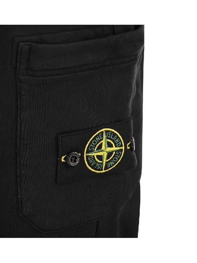 Wappen Patch Cargo Jogger Track Pants Black - STONE ISLAND - BALAAN 5