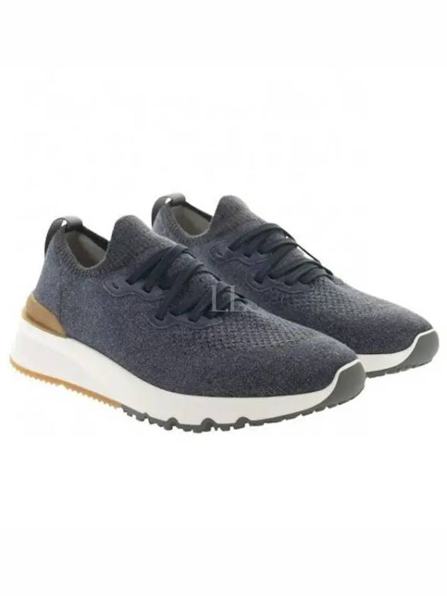 Stretch Knit Low Top Sneakers - BRUNELLO CUCINELLI - BALAAN 2