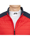 Men's Kenny Hybrid Padded Jacket Red - J.LINDEBERG - BALAAN 9