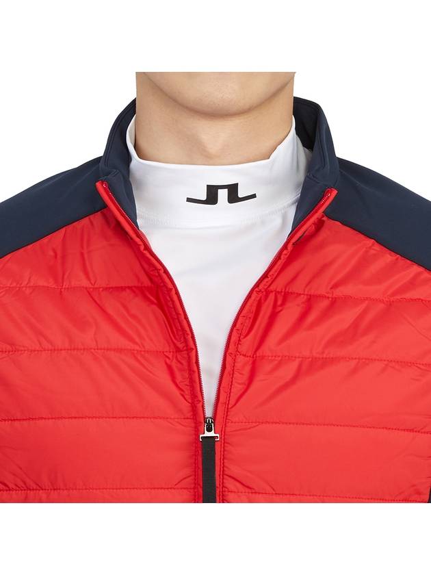 Men's Kenny Hybrid Padded Jacket Red - J.LINDEBERG - BALAAN 9