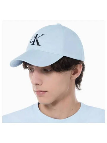 JEANS Unisex Sky Blue CKJ Monogram Ball Cap HX0339 494 - CALVIN KLEIN - BALAAN 1