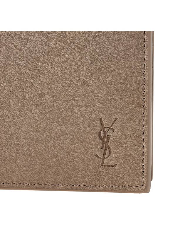 Cassandre Logo Bifold Half Wallet Beige - SAINT LAURENT - BALAAN 7