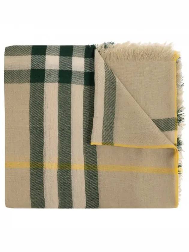 Vintage Check Wool Scarf Green - BURBERRY - BALAAN 2