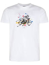 Cyclist Painting Cotton Short Sleeve T-Shirt White - PAUL SMITH - BALAAN 3