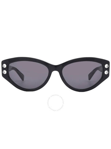 Moschino Grey Cat Eye Ladies Sunglasses MOS109/S 0807/IR 55 - MOSCHINO - BALAAN 1