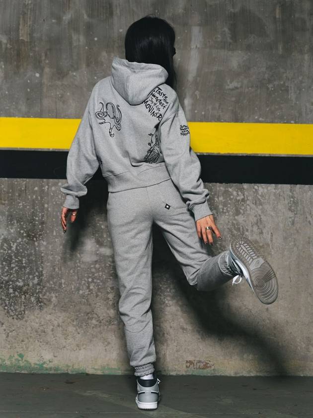 Hoodie: PENNA PRIMAVERA SWEAT HOODIE GRAY - MOVINS.R - BALAAN 6