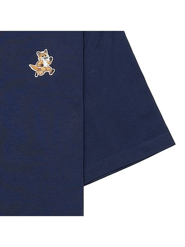 Speedy Fox Patch Comfort Short Sleeve T Shirt Navy - MAISON KITSUNE - BALAAN 6