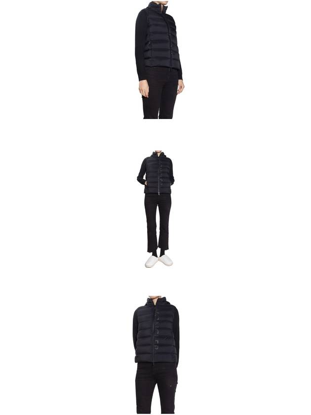 Cenis Logo Padding Vest Black - MONCLER - BALAAN.