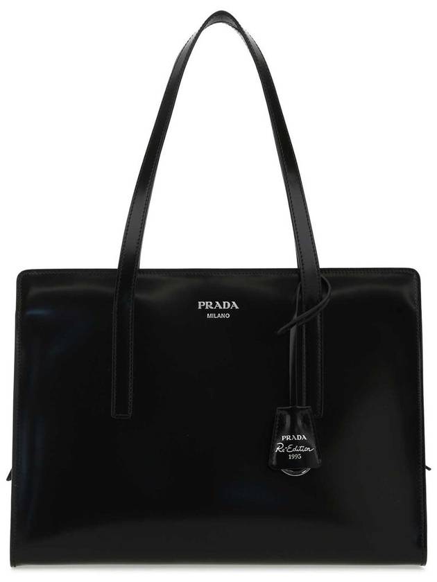 Re-Edition 1995 Medium Brushed Leather Hand Tote Bag Black - PRADA - BALAAN 2