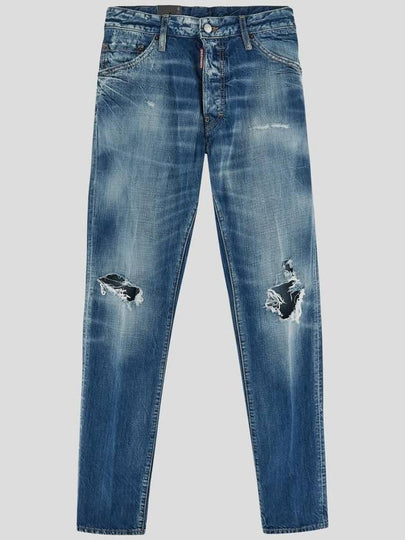 24FW Denim Straight Pants S74LB1532S30309 470 NAVY BLUE - DSQUARED2 - BALAAN 2