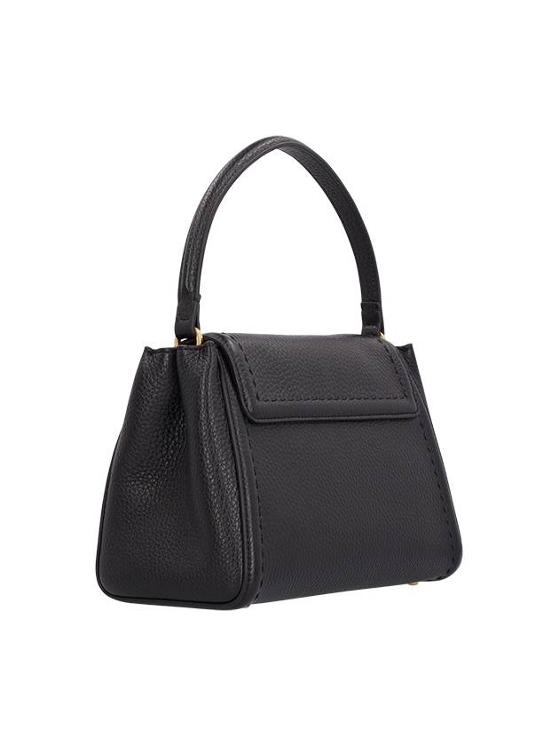 Signature V Logo Tote Bag Black - VALENTINO - BALAAN 3