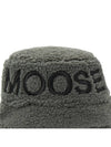 Cobble Embroidered Logo Bucket Hat Green - MOOSE KNUCKLES - BALAAN 7