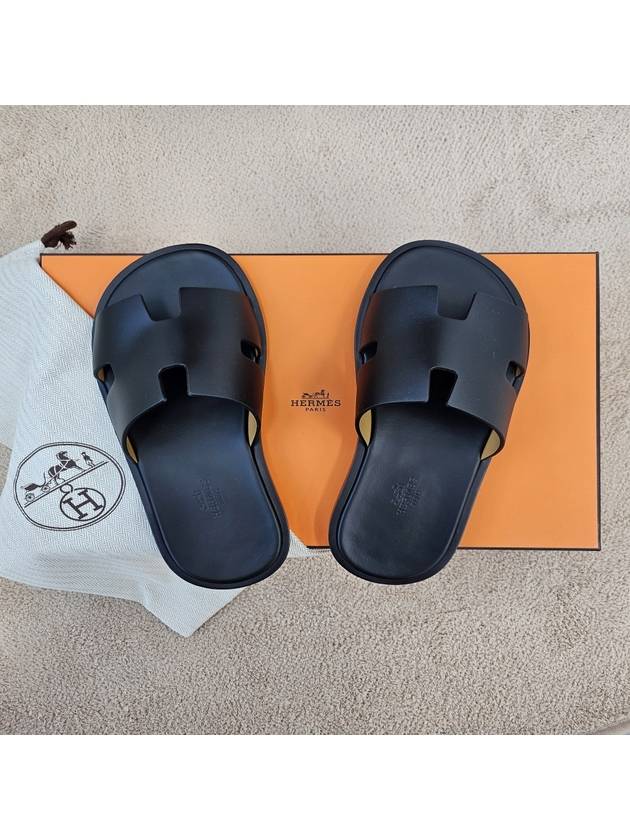 Izmir Sandal Calfskin & Noir - HERMES - BALAAN 6