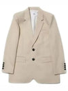 Two Button Blazer Jacket Beige - AMI - BALAAN 2