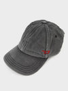 Denim Hat Baseball Cap Dark Gray A09039 0DMAZ - DIESEL - BALAAN 5