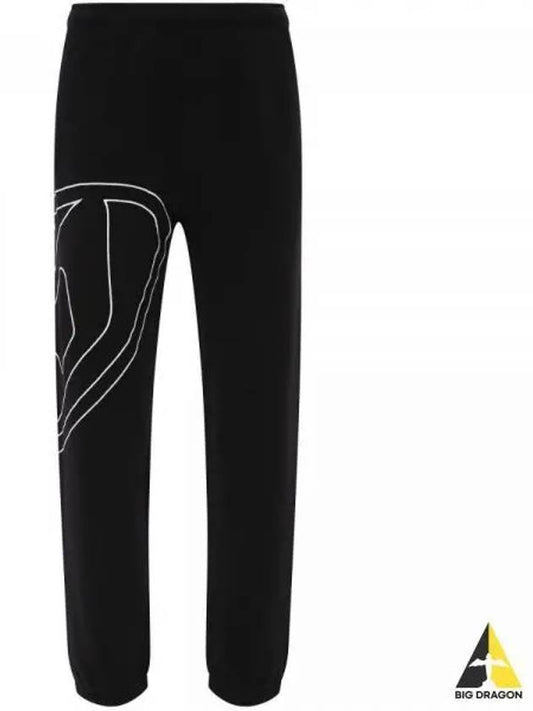 Mega Oval D Track Pant Black - DIESEL - BALAAN 2