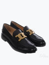 Brushed Leather Chain Loafers Black - TOD'S - BALAAN 2