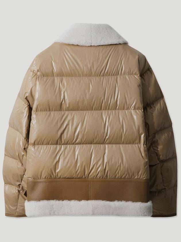 LES ALPES M glossy hybrid shearling jacket - IRO - BALAAN 2