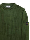 Waffen Patch Wool Knit Top Olive - STONE ISLAND - BALAAN 4