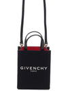 Logo Printed Vertical Mini Tote Bag Black - GIVENCHY - BALAAN 3