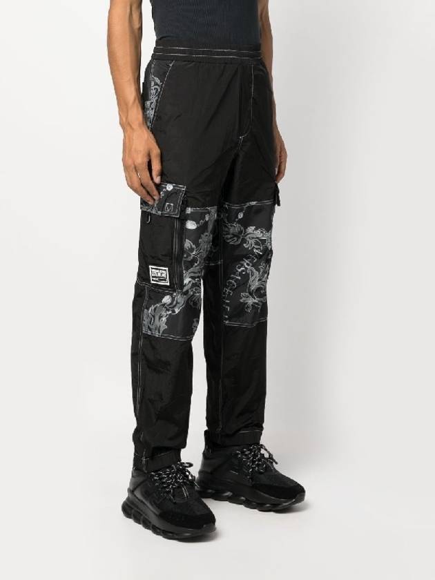 Chain Cargo Track Pants Black - VERSACE - BALAAN 3