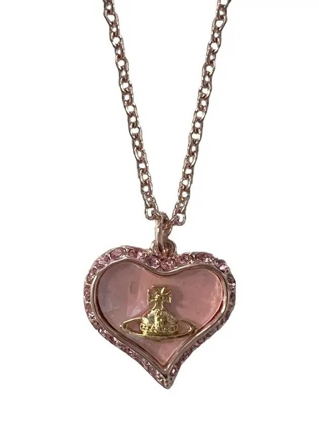 Petra Heart Logo Necklace Rose - VIVIENNE WESTWOOD - BALAAN 4