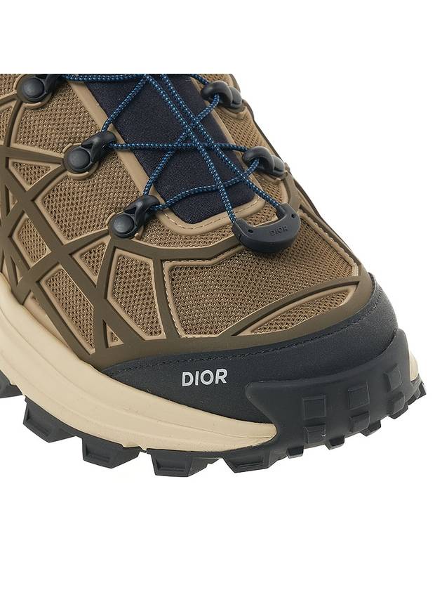 B31 Runner Technical Mesh Rubber Warped Low Top Sneakers Brown - DIOR - BALAAN 10