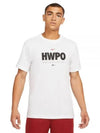 Dri-Fit HWPO Print Short Sleeve T-Shirt White - NIKE - BALAAN 2