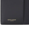 Monogram Logo Card Passport Wallet Black - SAINT LAURENT - BALAAN 7