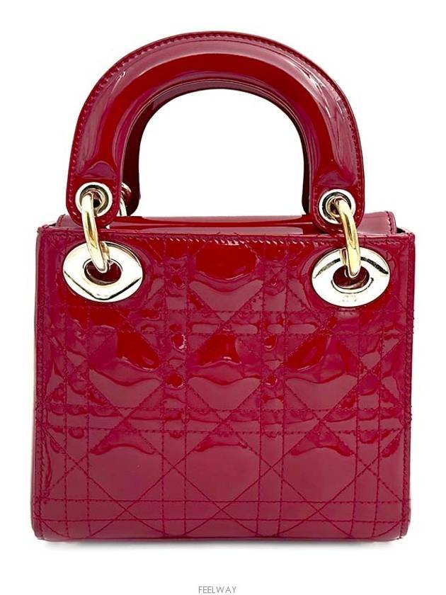 Christian Patent Cannage Lady Bag Mini - DIOR - BALAAN 4