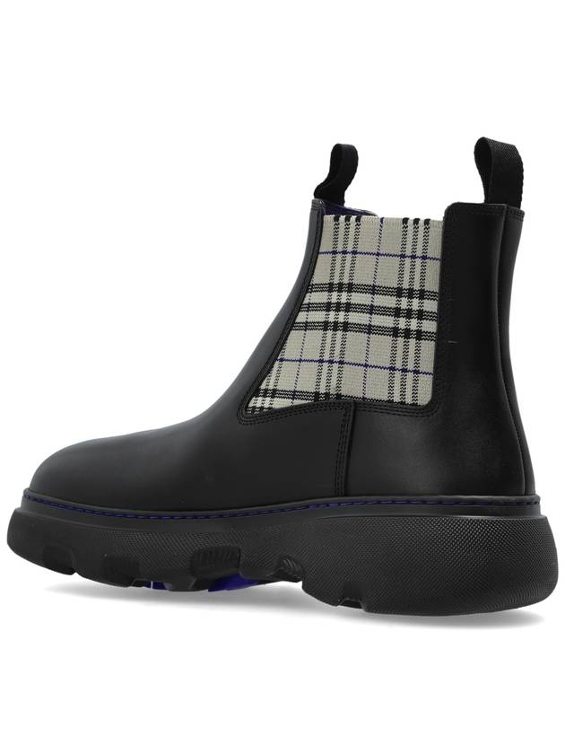 Creeper Low Chelsea Boots Black - BURBERRY - BALAAN 6