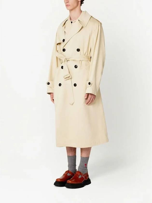 Belted Trench Coat Vanilla - AMI - BALAAN 5