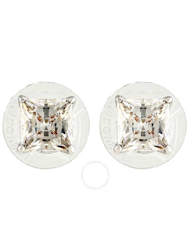 Stilla Attract Princess Cut Stud Earrings Silver - SWAROVSKI - BALAAN 2