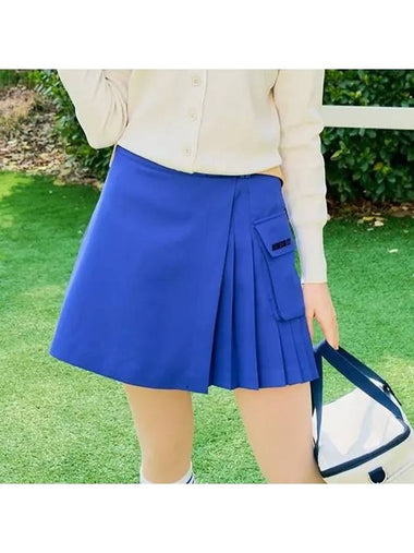 Wrap pocket culottes blue - BENECIA12 - BALAAN 1