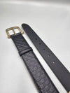 Women s GG Microsima Black Leather Belt 281548 - GUCCI - BALAAN 2