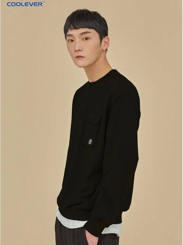 Men's Pocket Sweatshirt Black - OFFGRID - BALAAN 2